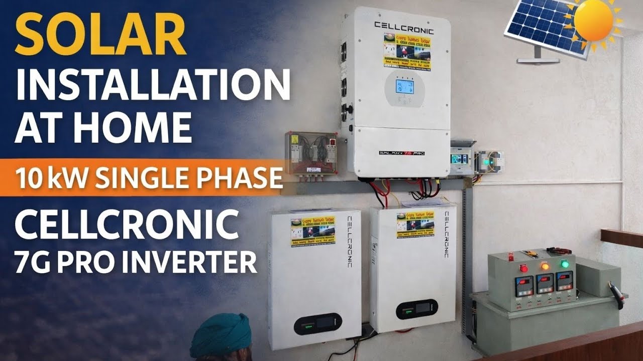 Cellcronic 7G pro inverter installation with lithium battery 