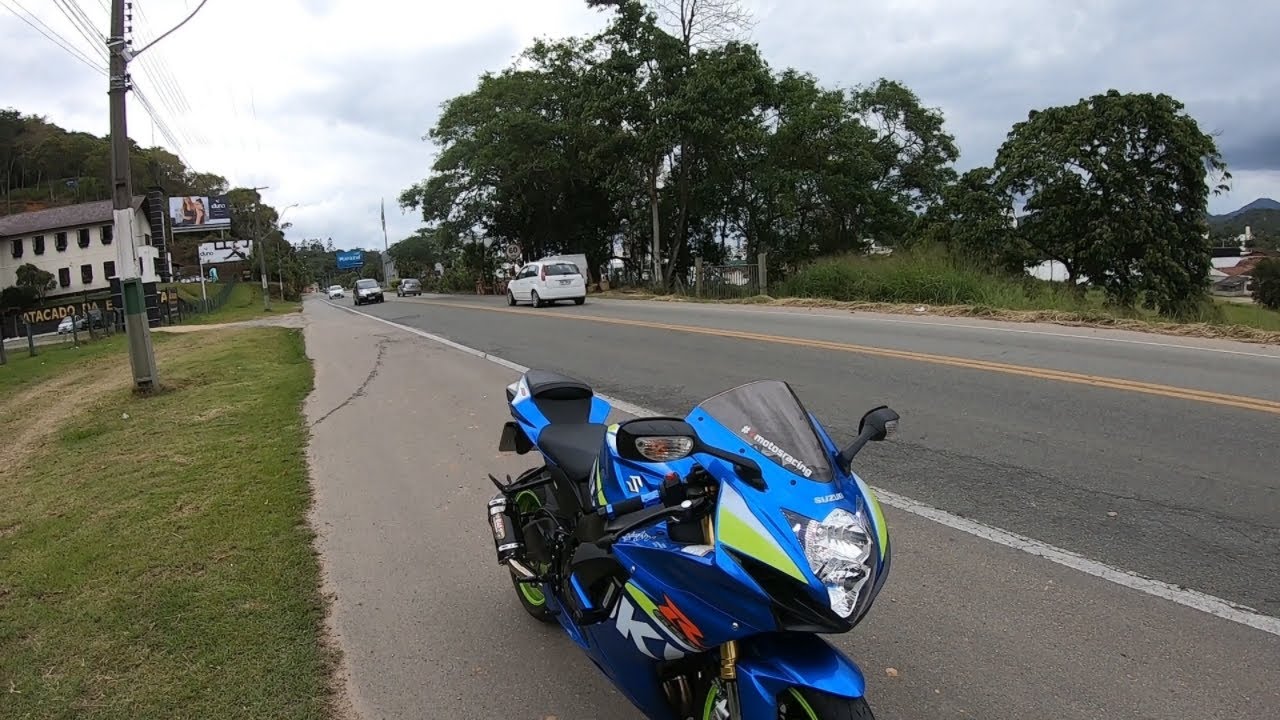 Suzuki GSX-R 750 Srad 2016 148 cv, Até quanto chega primeira marcha.