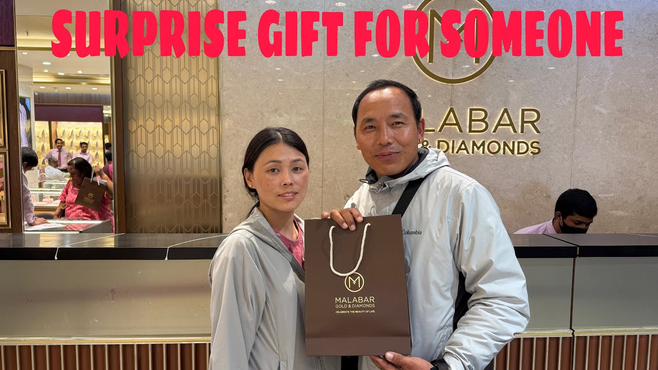 SURPRISE GIFT FOR SOMEONE |MALABAR GOLD | TIBETANVLOGGER |DEAR CHANNEL