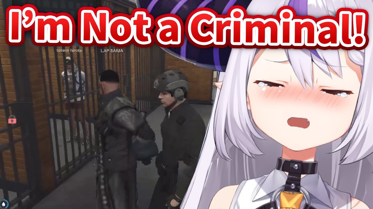 Laplus punches streamer then gets arrested [VCRGTA] [Hololive/Eng sub]