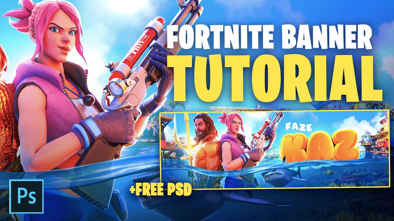 💦 Fortnite Season 3 Banner Tutorial (+FREE PSD)🌊 - Tutorial by EdwardDZN