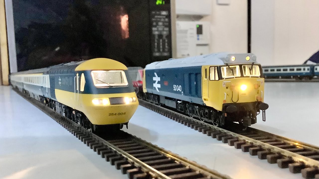 Tt:120 Madness 😲 Hornby Sound Fitted class 43 HST and class 50 running in and play