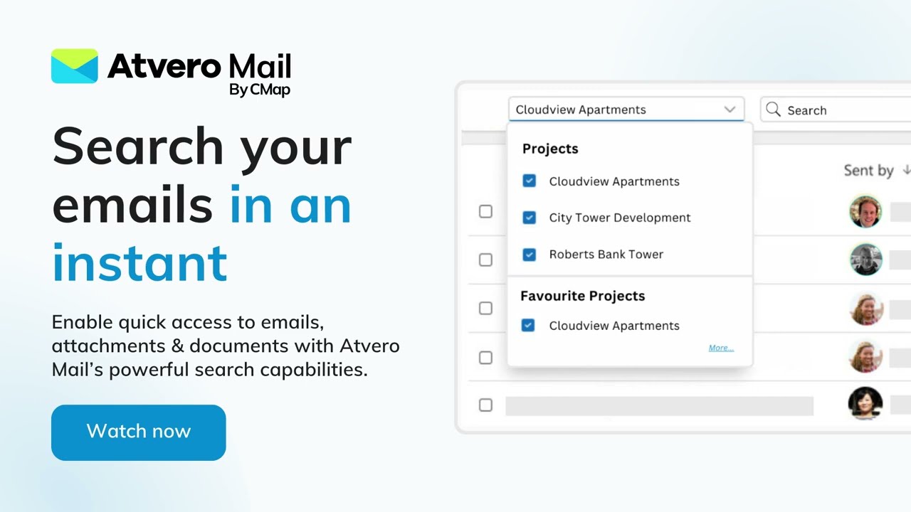 Atvero Mail | Search Your Project Emails & Attachments In An Instant