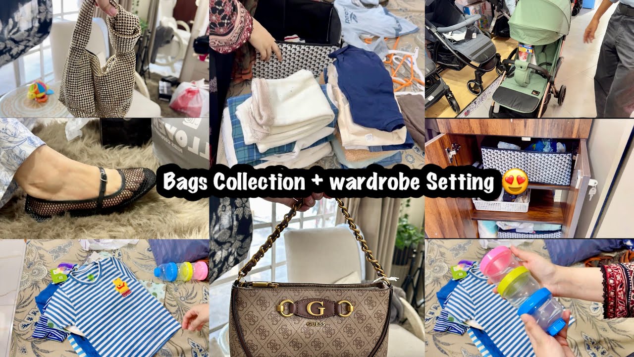 Bags Collection + Wardrobe Setting 😍 Zawar ki summer shopping 
