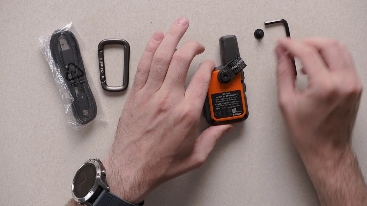 Поддержка: распаковка и монтаж inReach® Mini