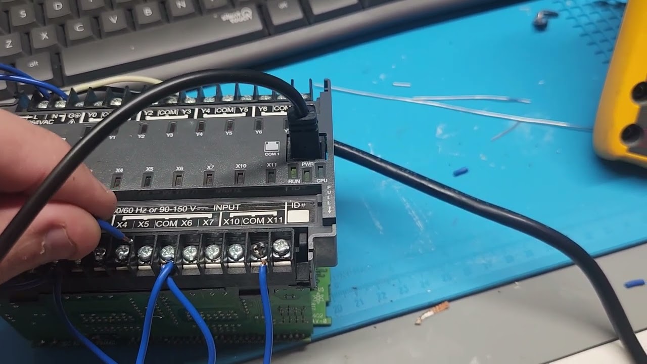 Direct Logic 105 Koyo F1-130AR Repair.  Dead powersupply and no serial I/O for programming.
