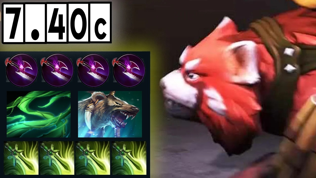 Lone Druid - TOP 1 NET WORTH! [Full Match Gameplay Dota 2] 7.40c