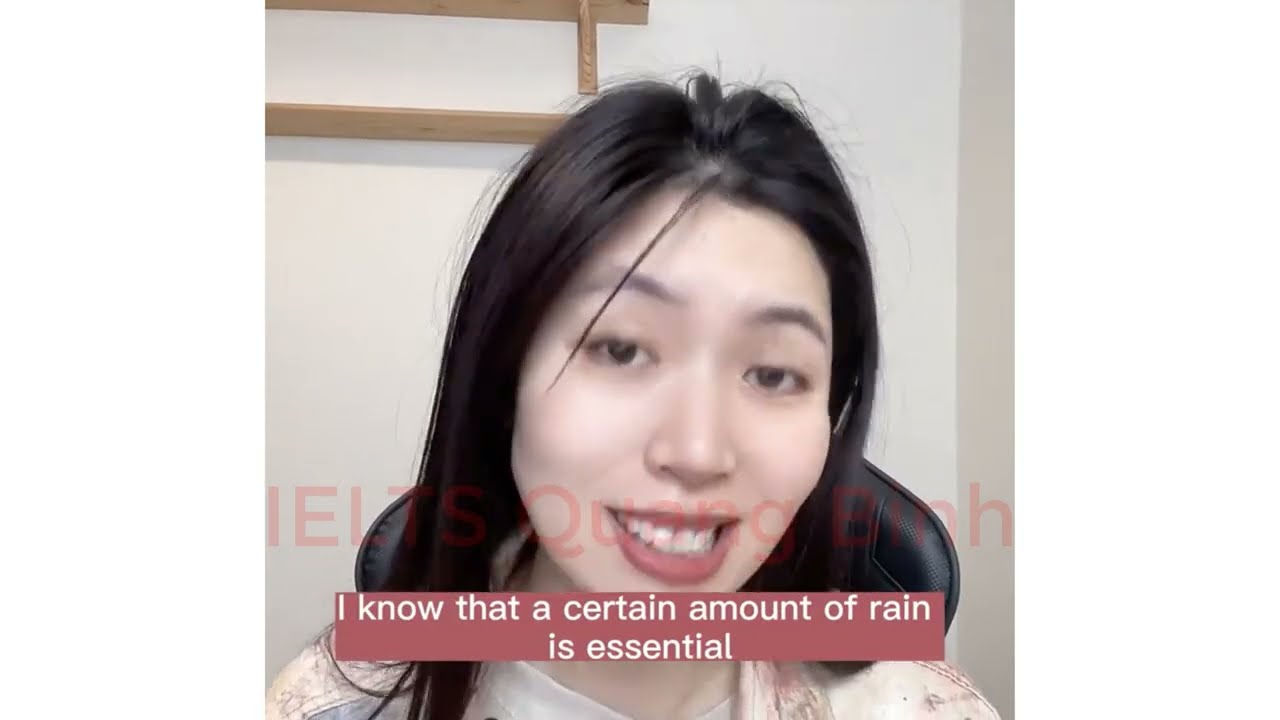 IELTS speaking Part 1 Topic Rain