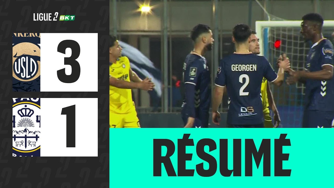 USL DUNKERQUE - PAU FC (3-1) - 19&egrave;me journ&eacute;e - Ligue 2 BKT 25/26