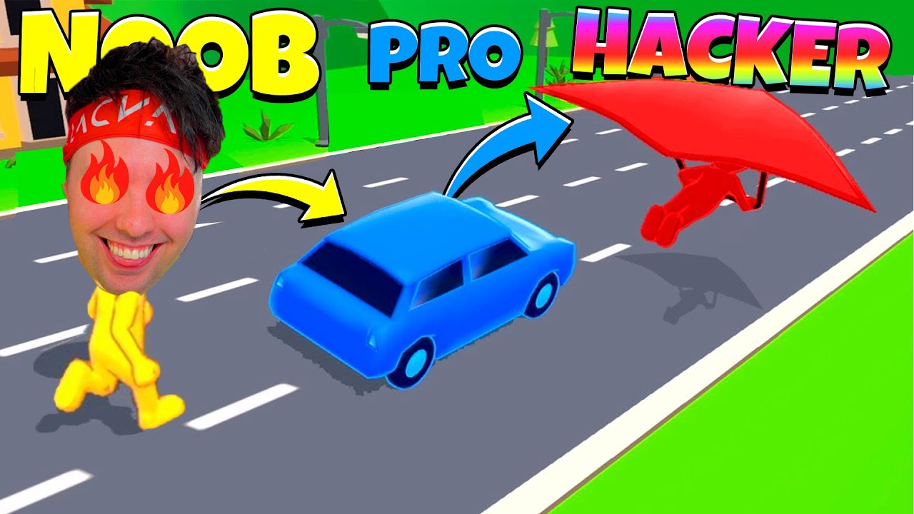 JAG *FÖRVANDLAS* i NOOB vs HACKER i SHAPE SHIFTING