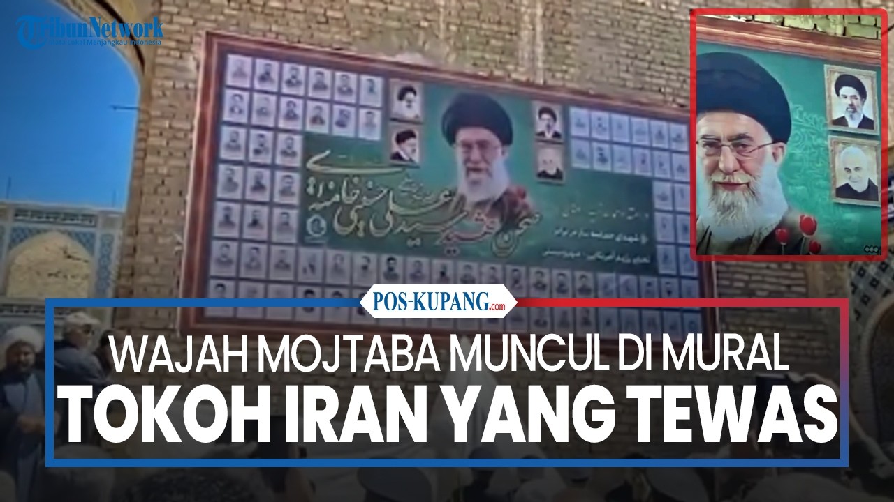 Wajah Mojtaba Muncul di Mural Tokoh Iran yang Tewas