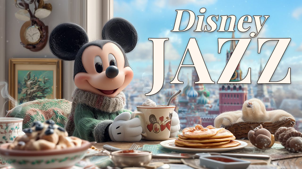 Disney Jazz Coffee ☕ Мягкое фортепиано и саксофон | Атмосфера кафе Chill