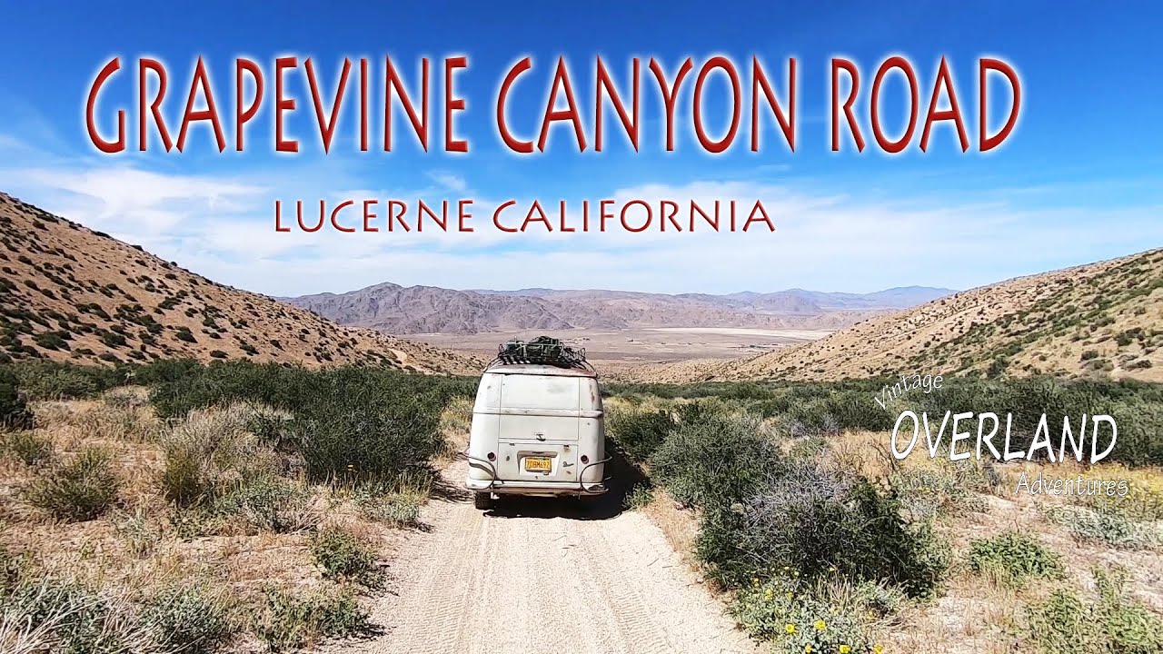 VW BUS Grapevine Canyon Road Crazy Off Road Vintage Overland Adventure