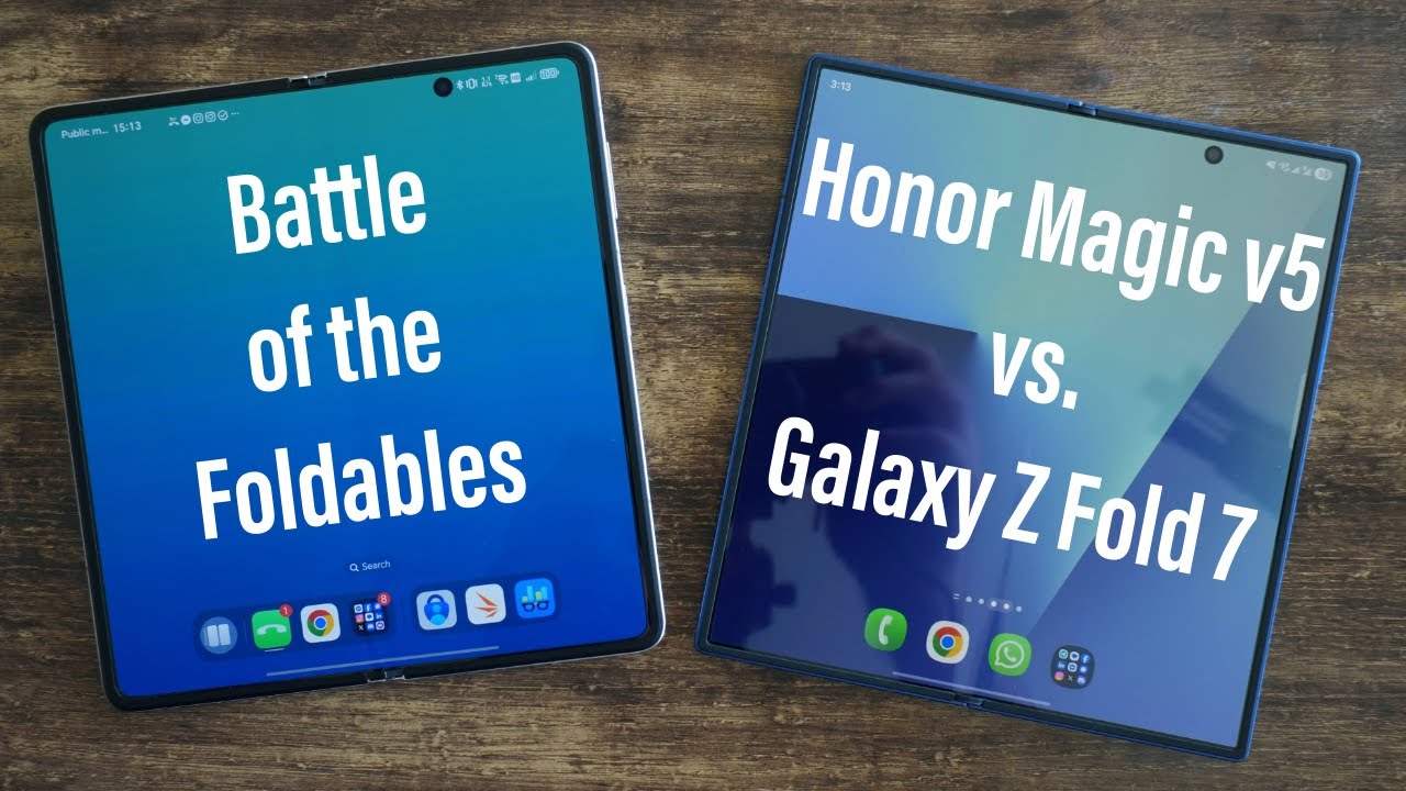 Битва складных устройств: Honor Magic V5 против Samsung Galaxy Z Fold 7