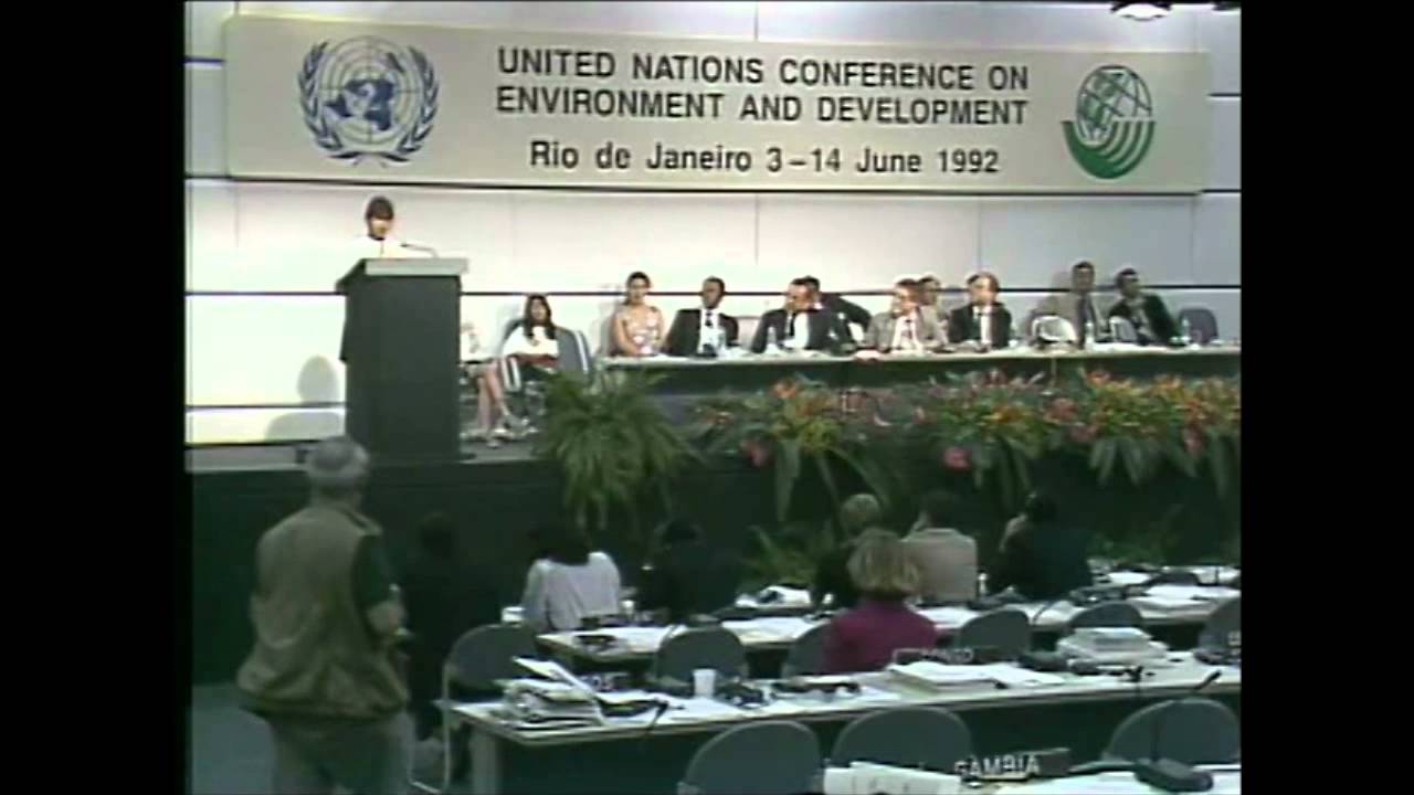 Discurso de estudantes durante a ECO-92