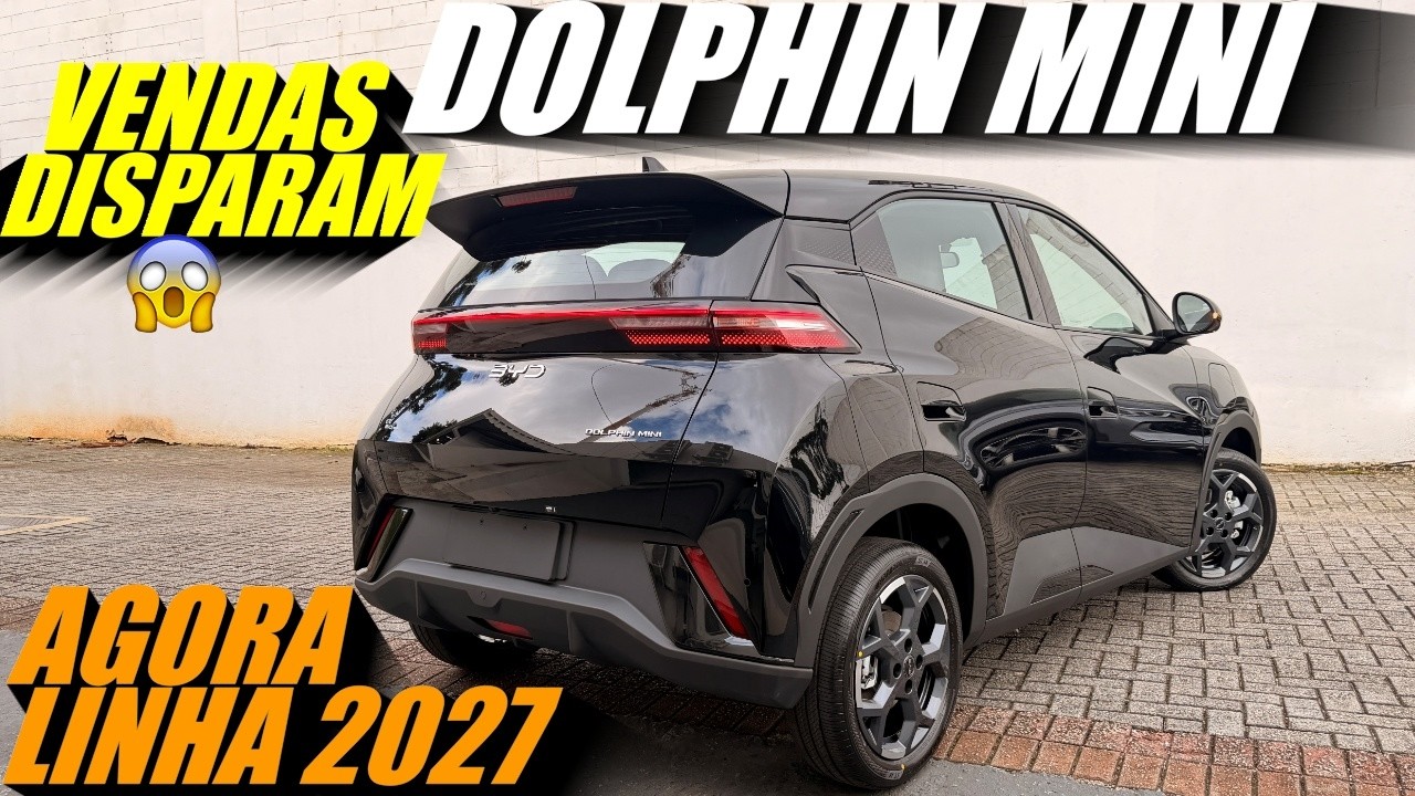 BYD DOLPHIN MINI 2027 - Carro el&eacute;trico mais vendido do Brasil j&aacute; na linha 2027. Alguma mudan&ccedil;a?