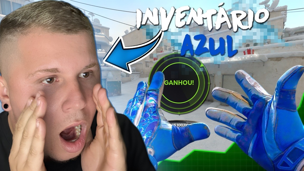 Montando um INVENTÁRIO AZUL COMPLETO no CS 2 no KEY-DROP... (skins grátis)