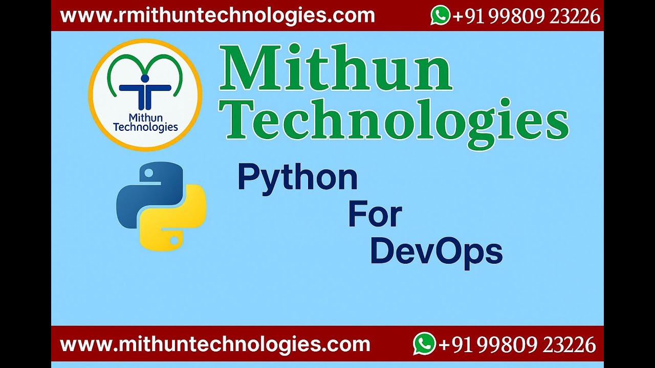 Python For DevOps Master Program Demo - Mithun Technologies - 9980923226