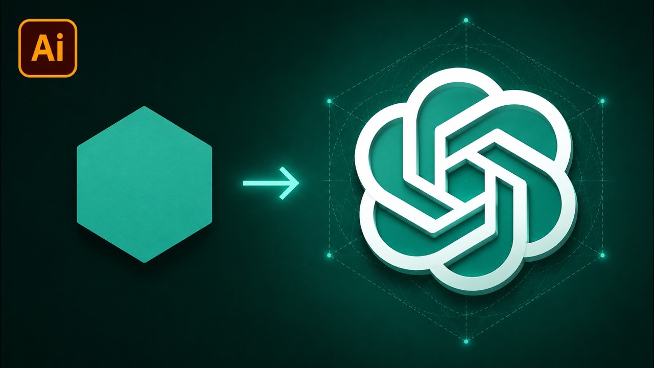 Create the ChatGPT Logo in Adobe Illustrator Using a Simple Polygon