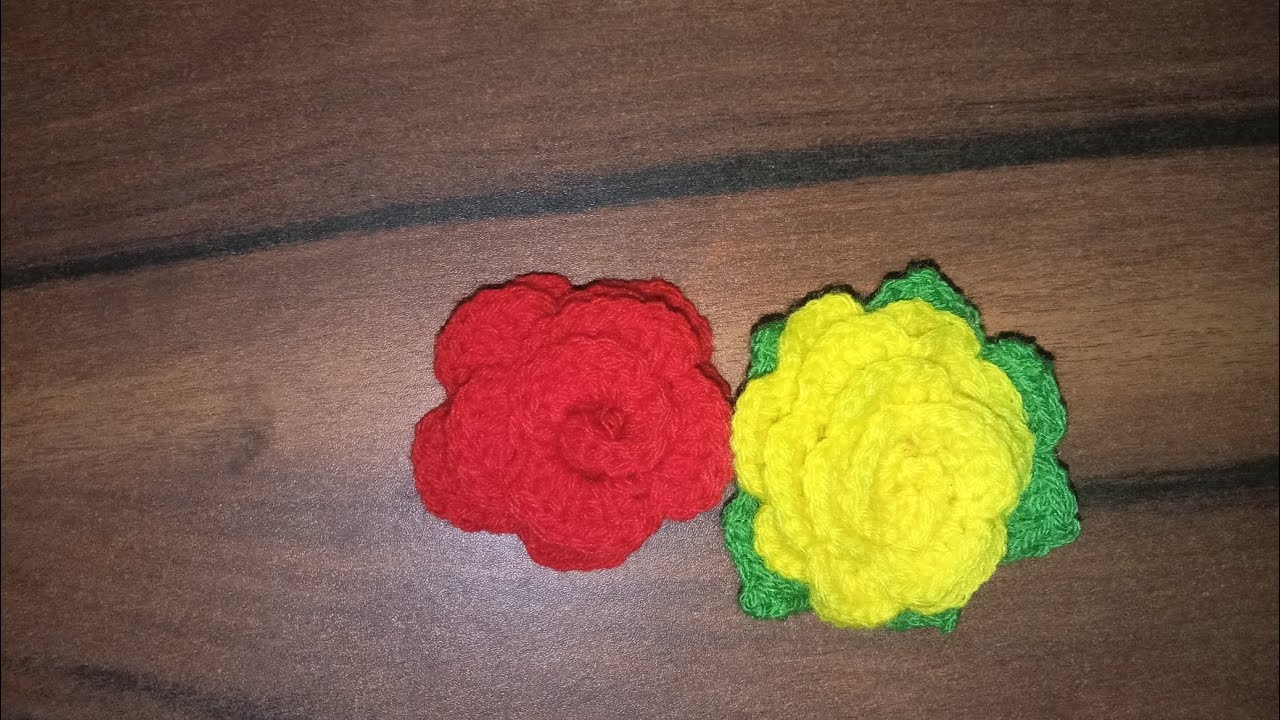 #5 minute rose 🌹 diy #crochet rose🌹tutorial