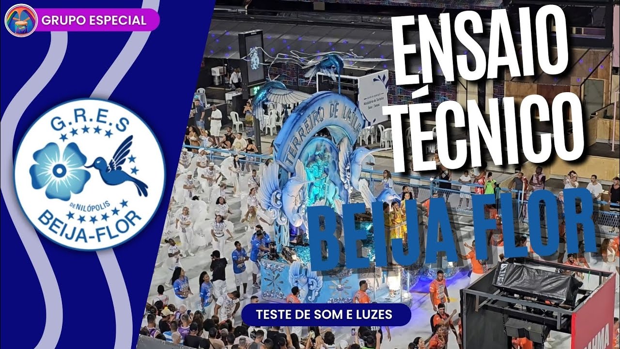 BEIJA FLOR | ENSAIO TÉCNICO TESTE DE LUZ E SOM | 22 DE FEVEREIRO DE 2025
