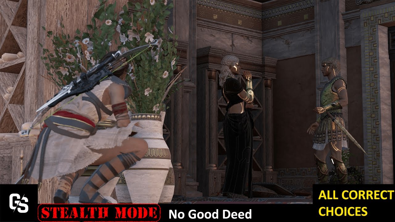 No Good Deed -All correct choises-full stealth followers Assassin's creed odyssey| Part 18