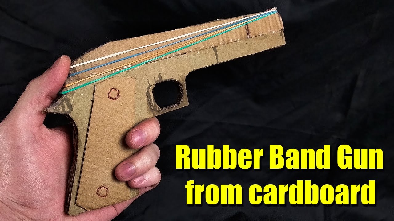 How to make Rubber Band Gun from cardboard