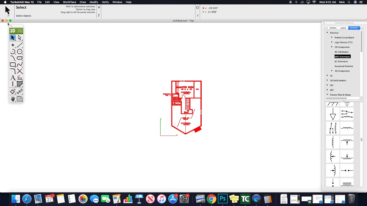 Titleblock in Turbocad V12 Mac