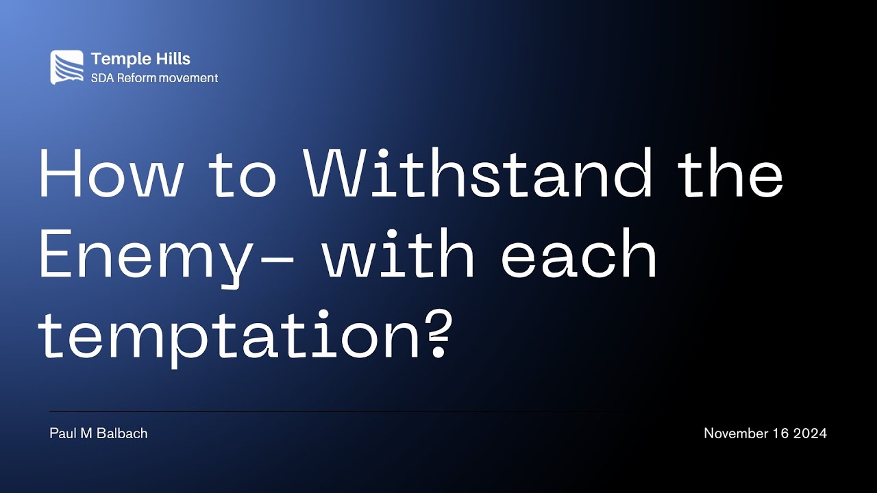 How to Withstand Temptation