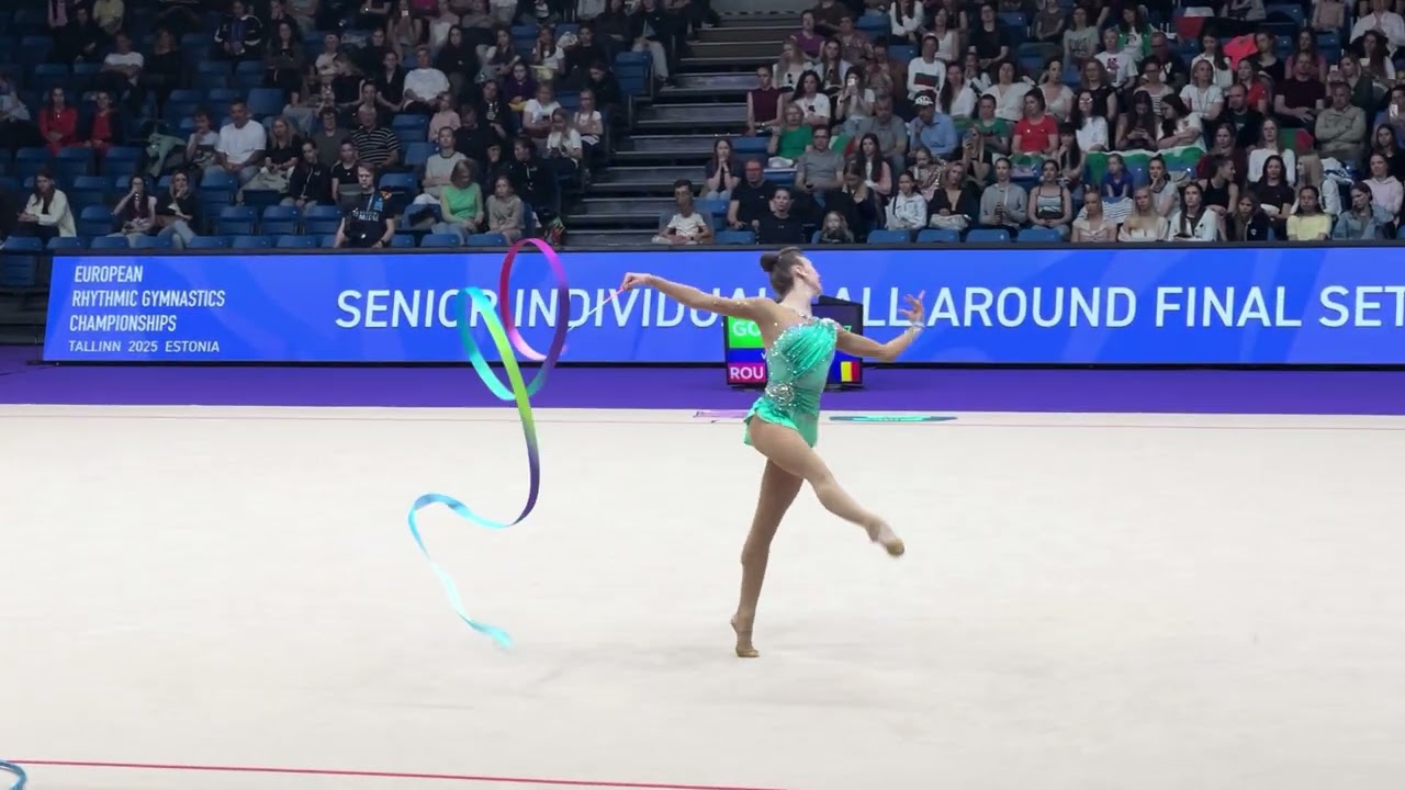 European Rhythmic Gymnastics Champions 2025- Andreea Verdes (ROU) All-around Final Ribbon