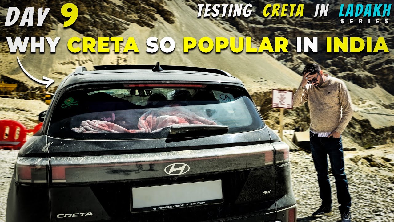 EP 09 Ladakh Trip | Why Creta 🔥 so popular in India | Deadliest Cliff Road | Testing Creta in Ladakh