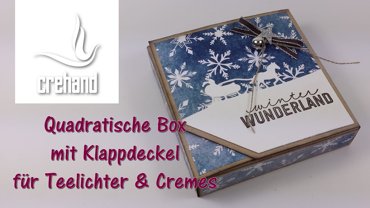 Wellnessbox – Quadratische Verpackung mit Klappdeckel mit Stampin‘ Up!