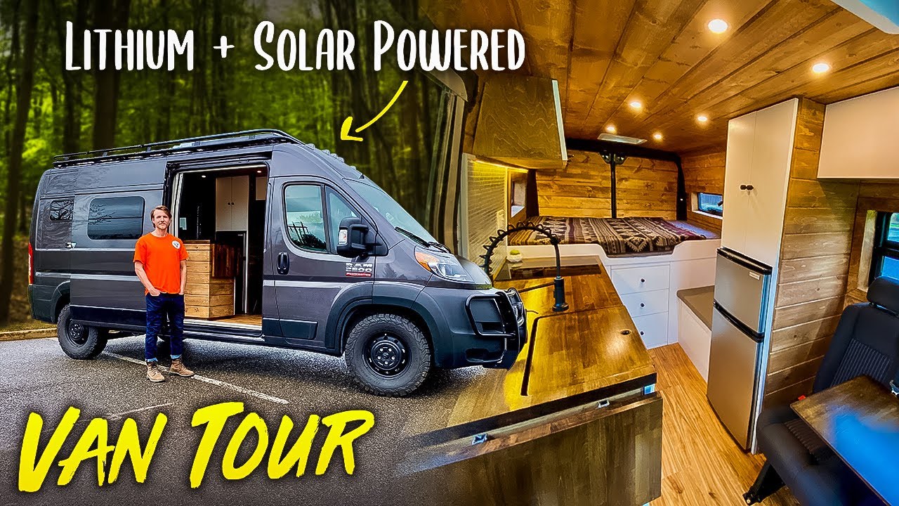 VAN TOUR | AMAZING Budget Custom Converted Ram ProMaster Build Out #CAMPERVAN
