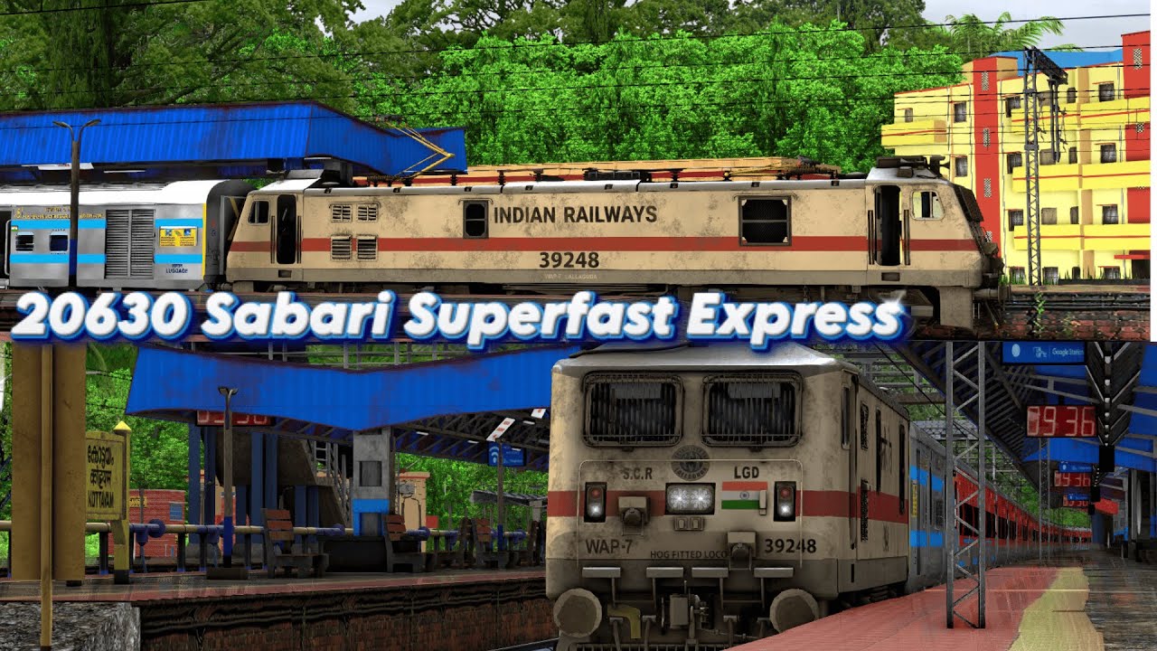 ⚡20630 Sabari Superfast Express  | MSTS 4K #msts #SRG1512