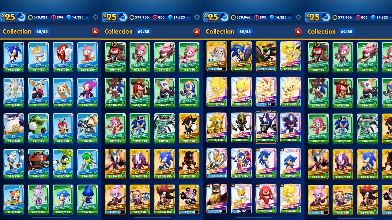 Sonic Dash All Characters 2025