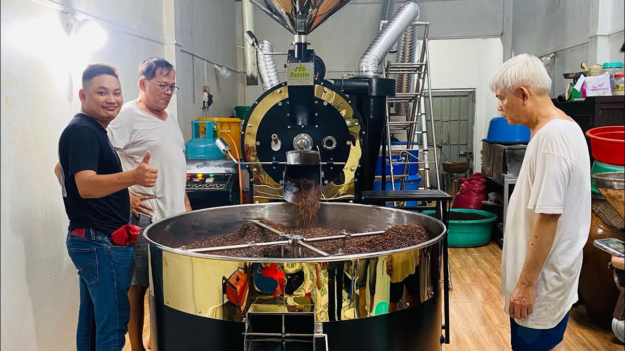 Máy rang cà phê 20kg 30kg 40kg 60kg Wave Roaster chuyển giao tại Thốt Nốt, Cần Thơ