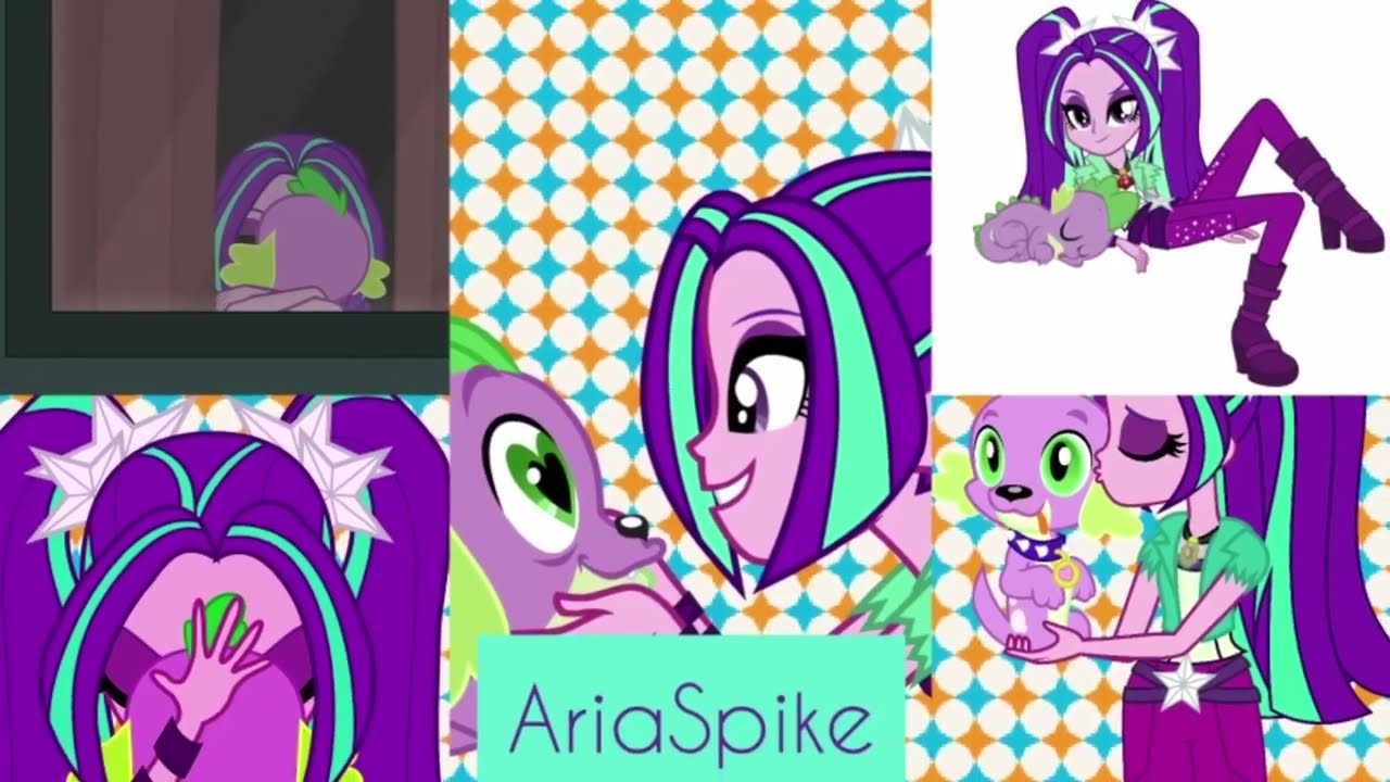 MLP Spike X Aria Blaze (AriaSpike,SpikAria) (Save Me)