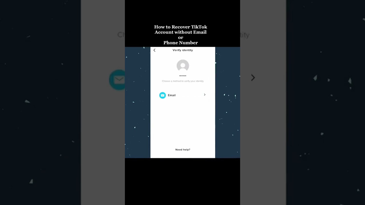 Как восстановить свой аккаунт TikTok без электронной почты и пароля