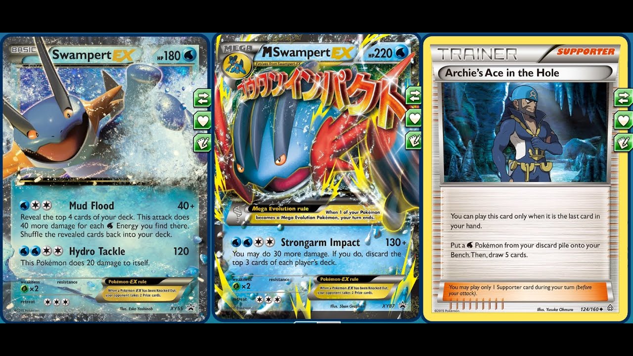 Heavy Impact Mega Swampert Ex Deck Erasing Ex Pokemon