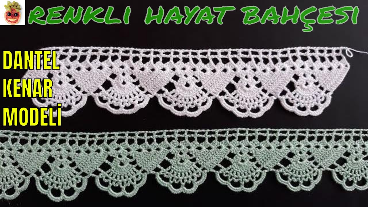 Dantel Havlu Kenarı / Mutfak Havlu Kenar Modeli - Anlatımlı Yapılışı -  Örgü Dantel Oya El İşi