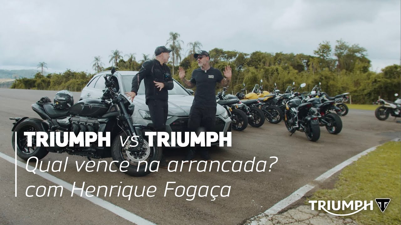 Triumph vs Triumph: a maior disputa entre motos Triumph que você já viu!