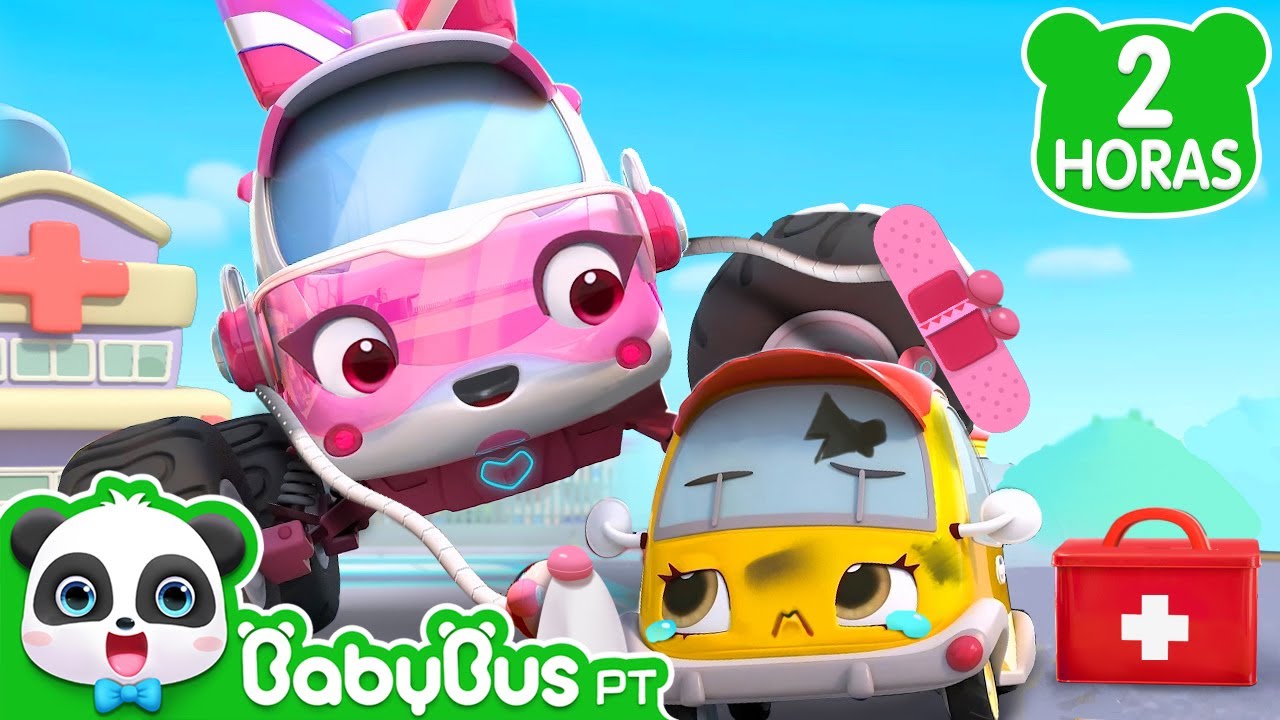 A Super Ambulância Valante 🚑 | 2 HORAS DE BABYBUS | Músicas Infantis e Desenhos Animados