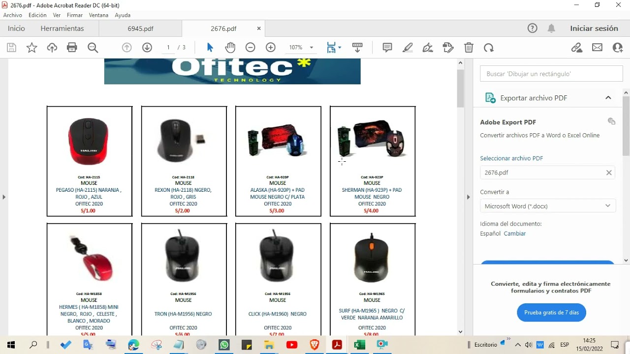 GENERADOR DE CATALOGOS en Excel