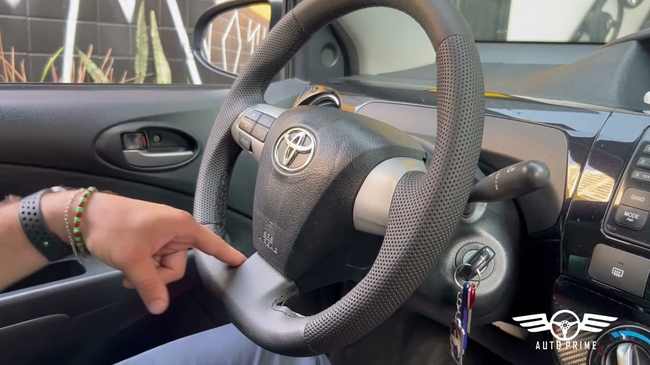 Revestindo volante do Toyota Etios Xls