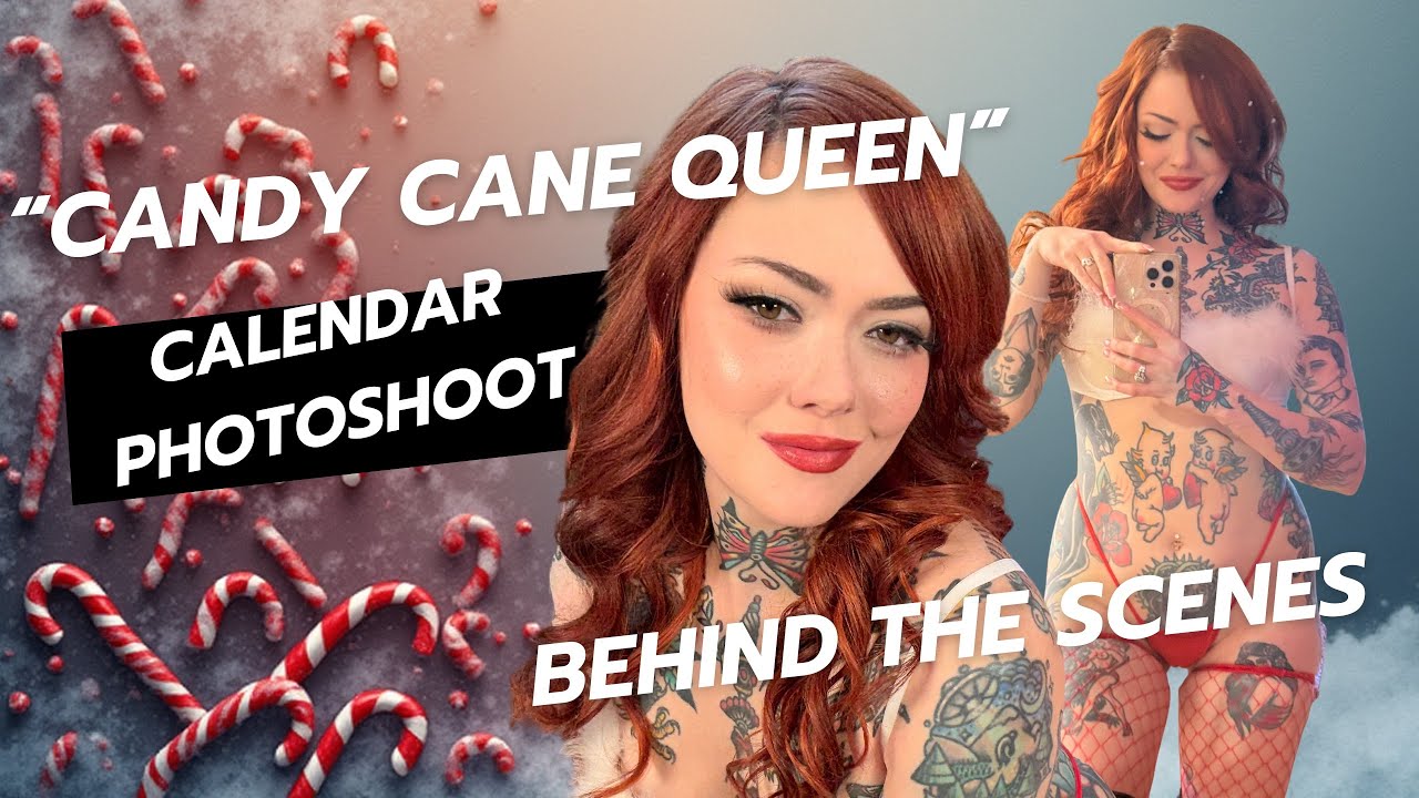 UNCENSORED CALENDAR PHOTOSHOOT “Candy Cane Queen” 