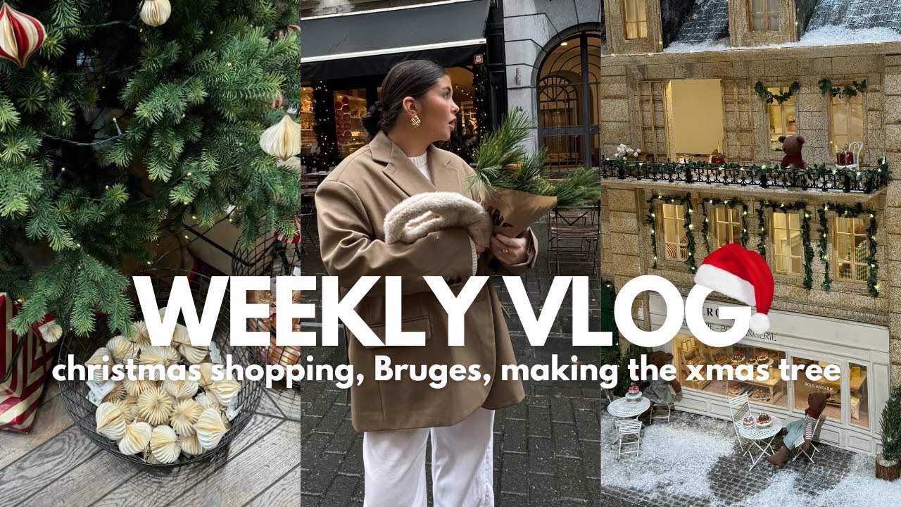 Christmas vibes, shopping de no&euml;l, sapin, ... | WEEKLY VLOG