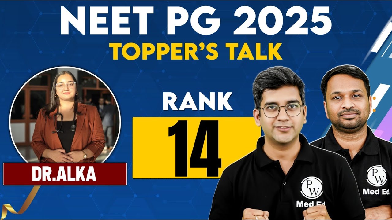 NEET PG 2025 Topper Interview | Dr. Alka AIR 14 | With Sandeep Sir | NEET PG Result 2025