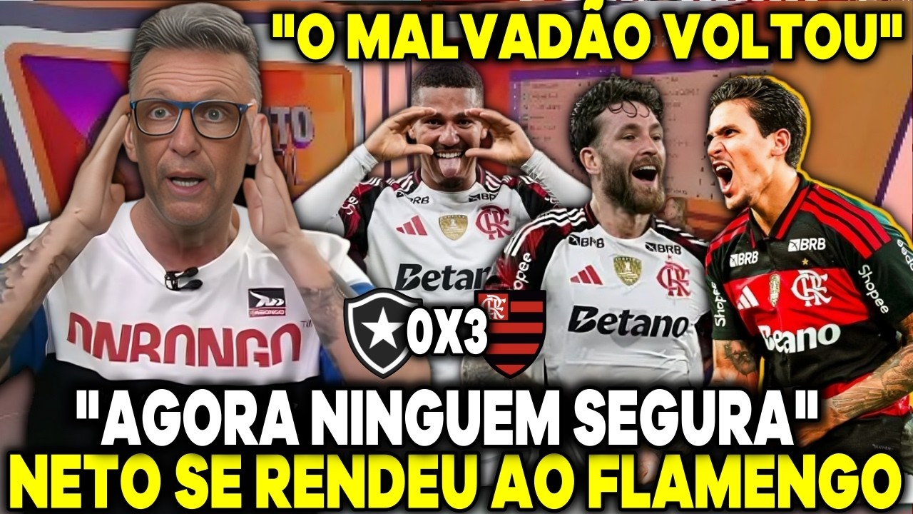 CRAQUE NETO FICOU EM CHOQUE E RASGOU ELOGIOS AO FLAMENGO 