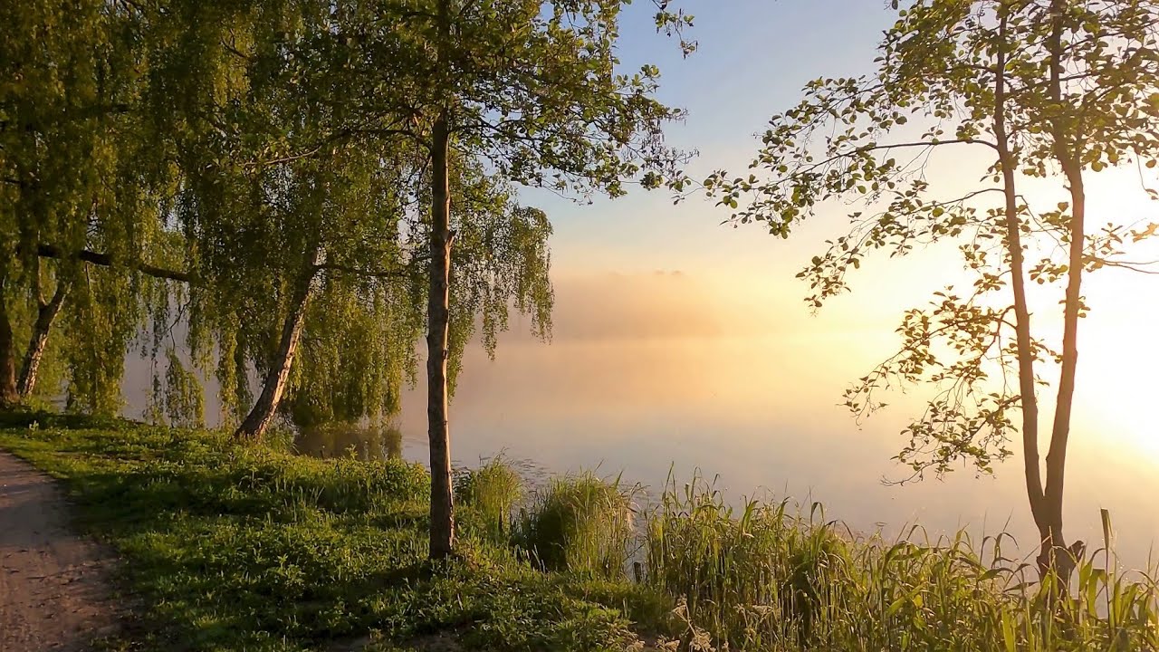 Sonnenaufgang am V&ouml;rder See  in Bremerv&ouml;rde - Sunrise on the lake
