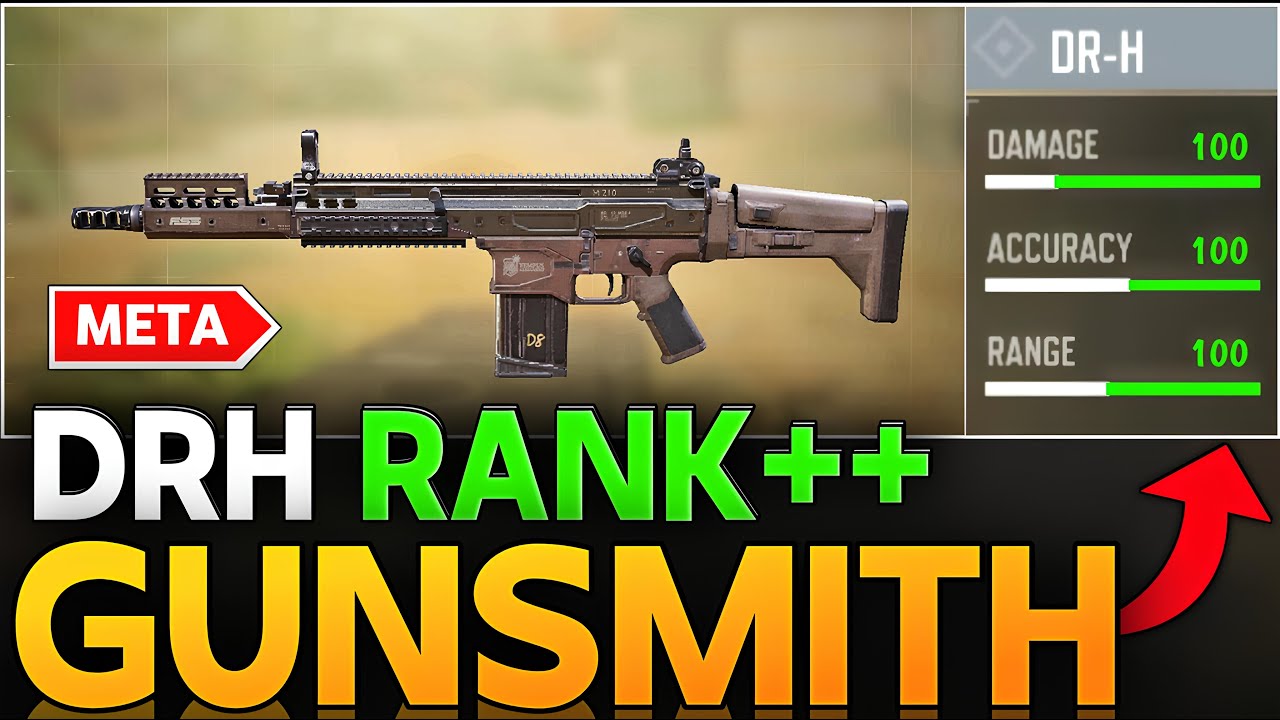EVERYONE SHOULD TRY THIS META NO RECOIL 2 SHOT DRH GUNSMITH CALL OF DUTY MOBILE|